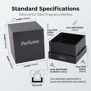 Custom Eco-Friendly Biodegradable Rigid Perfume Packaging <b>Box</b> Magnetic Closure Flip Paperboard Sponge Lining EcoRev Brand UV - Product Image 3