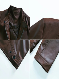 New Arrival Custom Men Fashion <b>Leather</b> <b>Jacket</b> Fashion Wear New Style 2024 Factory Direct Sale <b>Leather</b> <b>Jackets</b> for <b>Boys</b> - Product Image 2