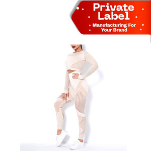 Conjuntos de Yoga de Marca Privada con MOQ Bajo, Ropa Deportiva Acanalada al por Mayor, Entrega Rápida, Conjuntos de Yoga al por Mayor, Ropa Deportiva de Alta Gama - Product Image 1