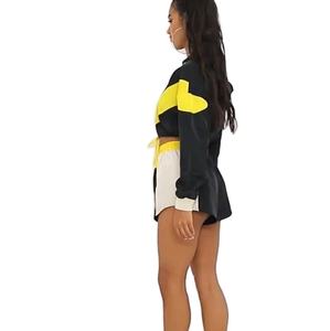 Custom Nylon Breathable Waterproof Windbreaker <b>Ladies</b> OEM <b>Crop</b> Hoodie Gym Workout Tracksuit for Women's 2025 - Product Image 6