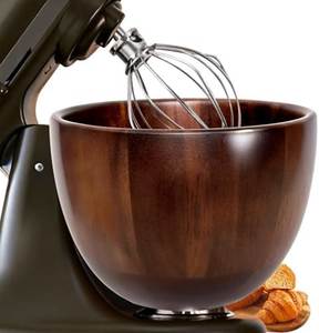 Bol mélangeur de remplacement en bois fait main au design moderne pour batteur KitchenAid – Idéal pour les anniversaires et les cadeaux de pendaison de crémaillère - Product Image 2