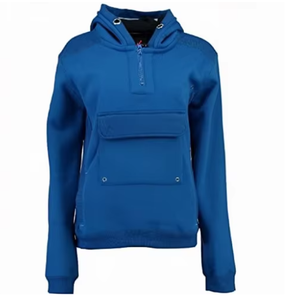 Sudadera Deportiva con Capucha y Media Cremallera para Hombre, Tejida en Mezcla de Poliéster/Algodón, Estilo Casual de Invierno - Product Image 3