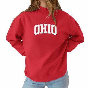 Suéter de Cuello Alto Personalizado con Logotipo, Cómodo, Grueso, 180 Gramos, 100% Algodón, Forro Polar, Apliques Bordados, para Mujer, Invierno y Otoño - Product Image 3