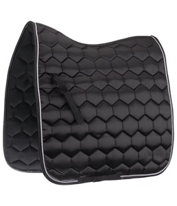 Couverture de selle d'équitation en cuir personnalisée avec tissu satiné et logo sur mesure pour usage sportif équestre - Product Image 3