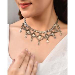 Collier pendentif en argent Meera Jaipur Gama, tendance - Product Image 3