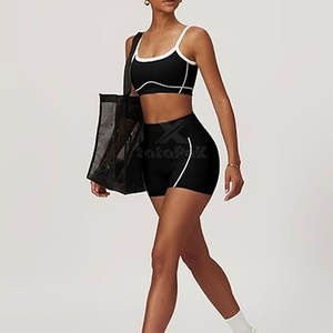 Shorts de Yoga para Mujer al por Mayor, de Alta Calidad, Antibacterianos, de Secado Rápido, Transpirables, Material Suave, Elástico, 2 Piezas - Product Image 6