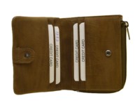 Dompet Pria Baru Desain Klasik Retro Dompet Pendek Resleting Tempat Koin Tempat Kartu Bahan PU Tahan Air Tas Pria