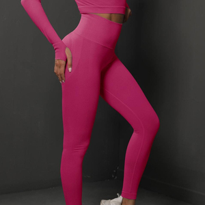 Nuevas leggings deportivas sin costuras para yoga, para mujer, cintura alta elástica, ropa de gimnasio, material transpirable. - Product Image 3