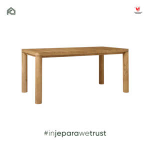 Mesa de Comedor Moderna de Madera de Teca Sólida para Exteriores, con Tablero de Listones, Rectangular, para Jardín, Patio, Villa, Resort, Hotel, Restaurante - Product Image 2