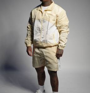 Ensemble de survêtement de luxe en polyester et nylon pour homme, imperméable, coupe-vent, deux pièces, avec short - Product Image 4