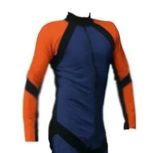 Combinaison de plongée pour femmes, deux poches, fermeture éclair, style bicolore, en spandex/nylon, col montant, ensemble de plongée - Product Image 4