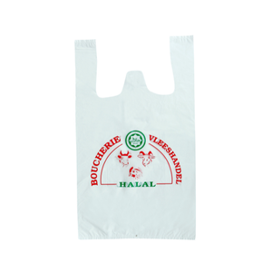 Camiseta personalizada de alta calidad Bolsas de compras de plástico Precio competitivo Chaleco Portador Camiseta Rollo para supermercado Vietnam - Product Image 5