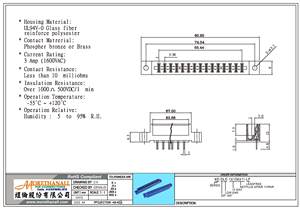 KE-DLE-1X15K411 ขั้วต่อการ์ดแบบขอบ 3.96 มม. 1x15 พิน สีน้ำเงิน ช่องเสียบ PCB - Product Image 2