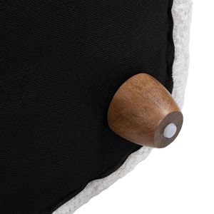 Divano Sharon 84 Pollici con Braccioli Imbottiti in Ciniglia Alpaca Bianco Sporco, Elegante Arredamento per Soggiorno - Product Image 6