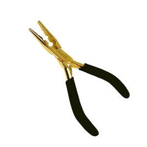 Kit d'outils professionnels de haute qualité en acier inoxydable pour extensions de cheveux, ensemble complet avec aiguille, ciseaux, outils de pose de perles et d'extensions - Product Image 3