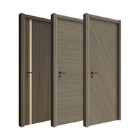Portes intérieures modernes de style américain pour appartement, chambre à coucher, accessoires de cadre, insonorisées, étanches, en MDF composite pour maison