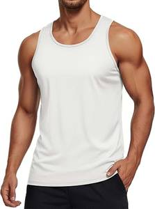 White Tank Tops <b>Mens</b> Muscle Gym Bodybuilding Vest Fitness Workout Training Top - Product Image 2