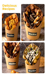 SIGNWIN Poudre de gaufres à bulles matcha sucré emballée dans un sac Mélanges à pâtisserie de qualité supérieure - Product Image 6