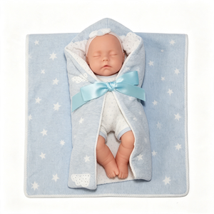 Poupée Bébé Reborn Personnalisée, Poupée Reborn Réaliste en Vinyle Corps Entier, Poupée Bébé Reborn avec Couverture d'emmaillotage - Product Image 5