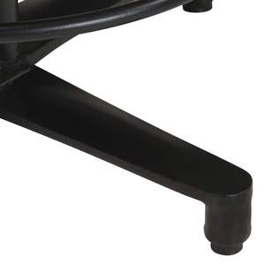 Juego de 2 taburetes de bar de cuero auténtico en color marrón y negro con estructura de hierro con recubrimiento en polvo - Product Image 6