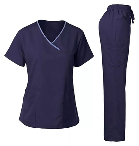 Ventes en gros d'uniformes médicaux en coton et toile à manches courtes, personnalisés, de haute qualité, professionnels, unisexes - Product Image 5