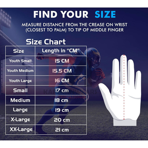 Guantes de Fútbol Americano Juveniles con Agarre Adhesivo, Logotipo Personalizado, Guantes Profesionales para Receptor, Palma de Silicona, Equipo de Entrenamiento, Venta al Por Mayor - Product Image 6