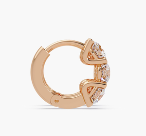 Pendientes de Diamantes Cultivados en Laboratorio con Certificación IGI, Alta Pureza, Chapados en Oro Vintage, Corte Brillante, Diseño de Lujo, Venta al Por Mayor para Mujer - Product Image 4