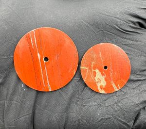 หน้าปัดนาฬิกาเรดแจสเปอร์ ขนาด 31.5 มม. ขัดเงาด้านเดียว หนา 0.7 มม. รูตรงกลาง 2 มม. - Product Image 4