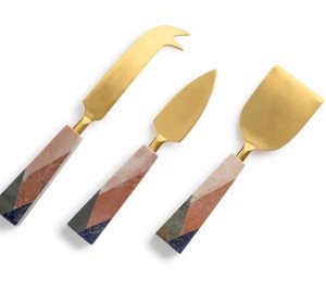 Luxury Stainless Steel <b>Cheese</b> Knife <b>Set</b> with <b>Cheese</b> Spreader and Butter Spreader Modern Kitchenware Tools Custom Box Packaging - Product Image 1
