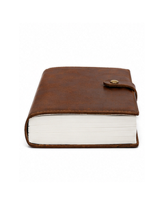 Carnet de notes de luxe en cuir pour écrire, dessiner et planifier – Journal en cuir marron de qualité supérieure avec pages vierges pour journal quotidien - Product Image 2