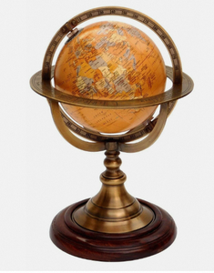 Globo Armilar de Latón Vintage, Decoración de Mesa, Modelo Geográfico Náutico para Hogar, Oficina, Escuela, Laboratorio - Product Image 1