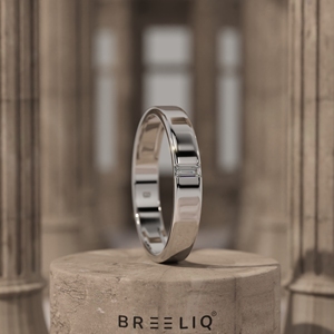 Anillo Minimalista de Diamantes en Oro Sólido de 14k, Estilo Eternidad, para Mujer, Joyería Minimalista - Product Image 1