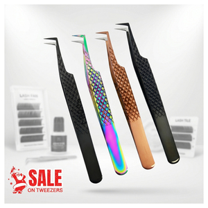 Professional <b>Micro</b> Tip Fiber Tip Stainless Steel Lash Tweezer Beauty Tweezers Set Lash Isolation Tool Eyelash <b>Extension</b> Tweezer - Product Image 6