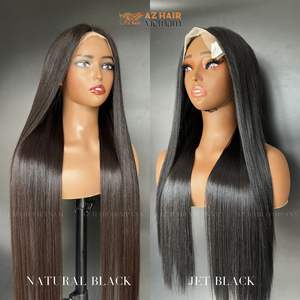Perruque Full Lace Wig 100% naturelle, cheveux humains vierges, naturels, sans colle, pour femmes - Product Image 5