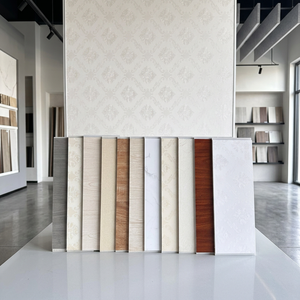 Panneau mural en PVC moderne, ignifuge et imperméable, à lattes plates, avec revêtement emboîtable et motif 3D pour les hôtels et les espaces de divertissement - Product Image 5