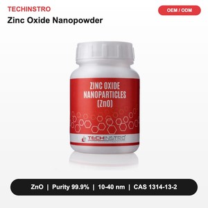 TECHINSTRO Nanoparticules d'oxyde de zinc ZnO Nanopoudre 99,9% 10-40 nm pour la recherche sur le caoutchouc, les plastiques, les céramiques et les varistors - Product Image 1