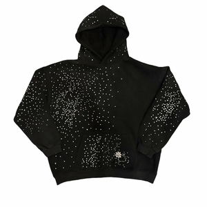 Sudadera con Capucha de Manga Larga para Hombre, Invierno, con Pedrería, 100% Algodón, Tela Suave Premium, Diseño Brillante, Talla Grande, Ecológica - Product Image 2
