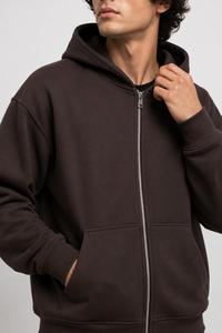 Sweat-shirt à capuche vert Meyba Sports pour homme, en polaire polyester surdimensionné, poches imprimées personnalisées, streetwear, décontracté de haute qualité - Product Image 4