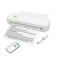 Imprimante thermique portable A4 Sudex pour étiqueteuse, pour le bureau et les voyages, imprimante numérique miniature sans encre - Garantie de 3 ans
