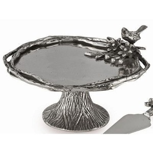 Three Tier Stainless Steel Cake Stand With <b>Decorative</b> <b>Edge</b> For Dessert Display Multi tier dessert stand Metal tiered cake tray - Product Image 4