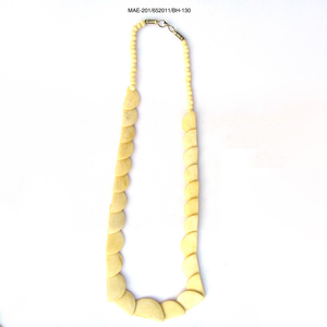 Collar de Cadena con Cuentas de Hueso Vintage, Forma Redonda, Joyería de Moda Unisex para Mujer al Mejor Precio al por Mayor - Product Image 2