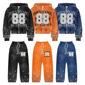Sudadera con Capucha de Algodón y Forro Polar de Alta Calidad, Personalizada con Pedrería, 400gsm, para Hombre, Corte Regular, Logotipo Serigrafiado y Bordado, Ropa Urbana - Product Image 6