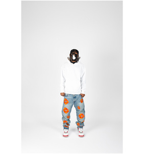 ชุดวอร์มผู้หญิงแบบ 2-in-1 พิมพ์ลายตามสั่ง ไซส์พลัส เป็นมิตรกับสิ่งแวดล้อม ระบายอากาศได้ดี ใส่ได้สองด้าน เสื้อฮู้ดและกางเกงขายาวลำลอง - Product Image 5