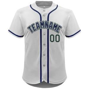 Camisetas de Béisbol Sublimadas Personalizadas con Nombre y Número del Equipo, Unisex para Adultos, Manga Corta, 100% Algodón Orgánico Antibacteriano - Product Image 1