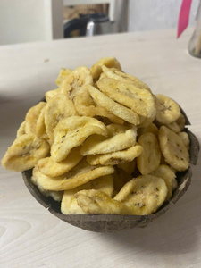 Chips Crujientes de Jaca Seca, Rodajas Crujientes de Plátano, Snack de Fruta Tropical Seca, Fruta Seca Tropical, Alimento a Granel - Product Image 1
