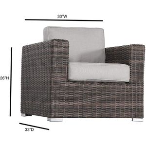 Set di mobili da giardino in vimini rattan per 2 persone, completamente assemblato, con comodi cuscini - Product Image 4