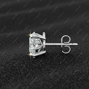Elegant Rectangular Emerald Cut <b>Stud</b> Earrings Geometric Minimalist Crystal Jewelry for Women Wholesale Fashion Fine Earrings - Product Image 4