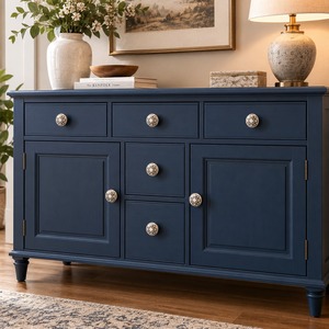 Poignée de meuble en céramique florale vintage SHUBHAM avec base en métal doré, poignée décorative pour tiroir de commode ou armoire - Product Image 5
