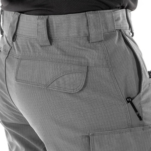 Men's Gray <b>Cargo</b> <b>Work</b> <b>Pants</b> Polyester Breathable Multi Pocket Utility Trousers for Industrial Use - Product Image 6