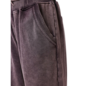 Nouveau design OEM personnalisé Survêtement femme délavé à l'acide marron mauve, sweat à capuche court style corset, qualité supérieure, fabricant grossiste - Product Image 3